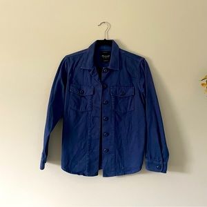Madewell size small blue canvas jacket